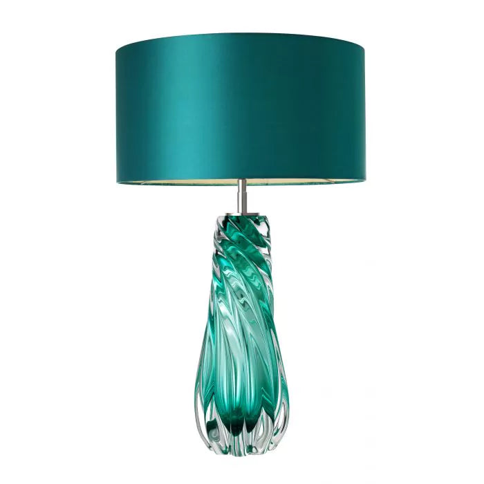 Table Lamp Barron turquoise nickel finish-Eichholtz-EICHHOLTZ-111602UL-Table Lamps-1-France and Son