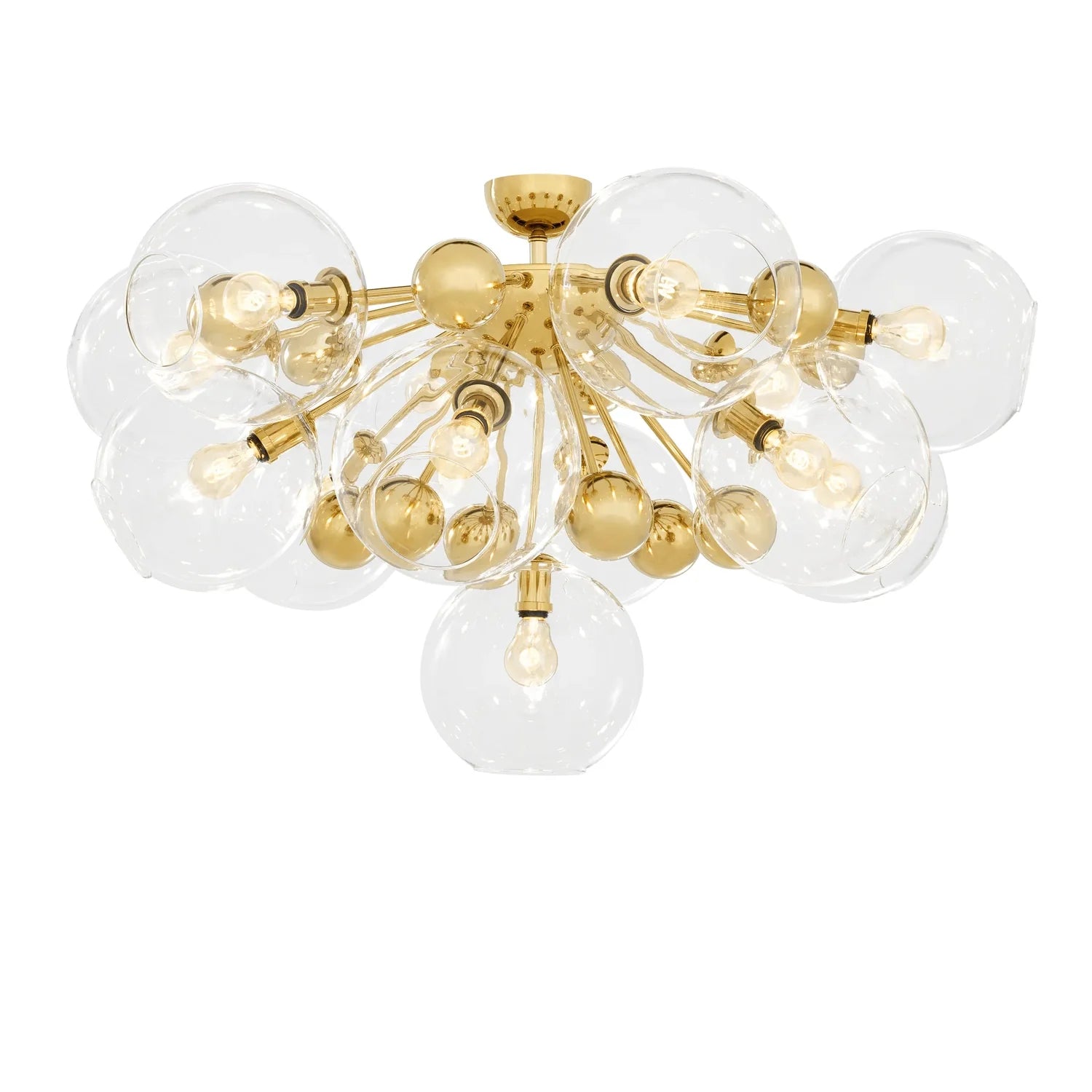 Ceiling Lamp Soleil-Eichholtz-EICHHOLTZ-111865UL-ChandeliersGold Finish-1-France and Son