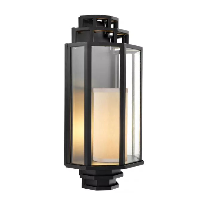 Wall Lamp Monticello UL black finish-Eichholtz-EICHHOLTZ-111900UL-Wall Lighting-1-France and Son