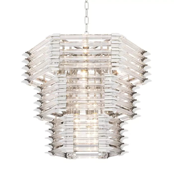 Chandelier Wren - Nickel Finish-Eichholtz-EICHHOLTZ-112151UL-Chandeliers-1-France and Son