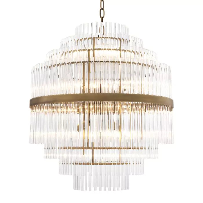 Chandelier East - Antique Brass Finish-Eichholtz-EICHHOLTZ-112172UL-Chandeliers-1-France and Son