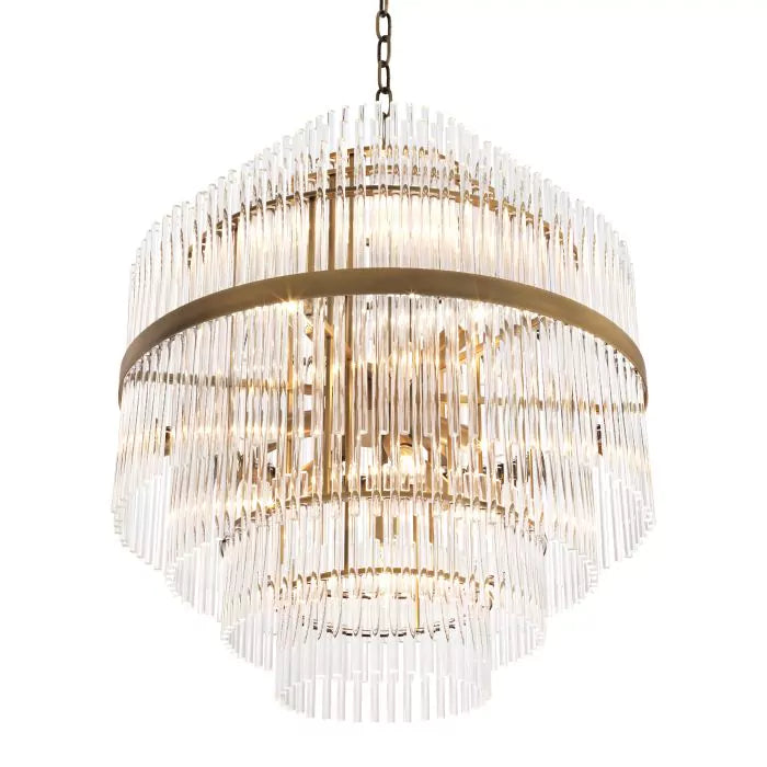 Chandelier East - Antique Brass Finish-Eichholtz-EICHHOLTZ-112172UL-Chandeliers-3-France and Son