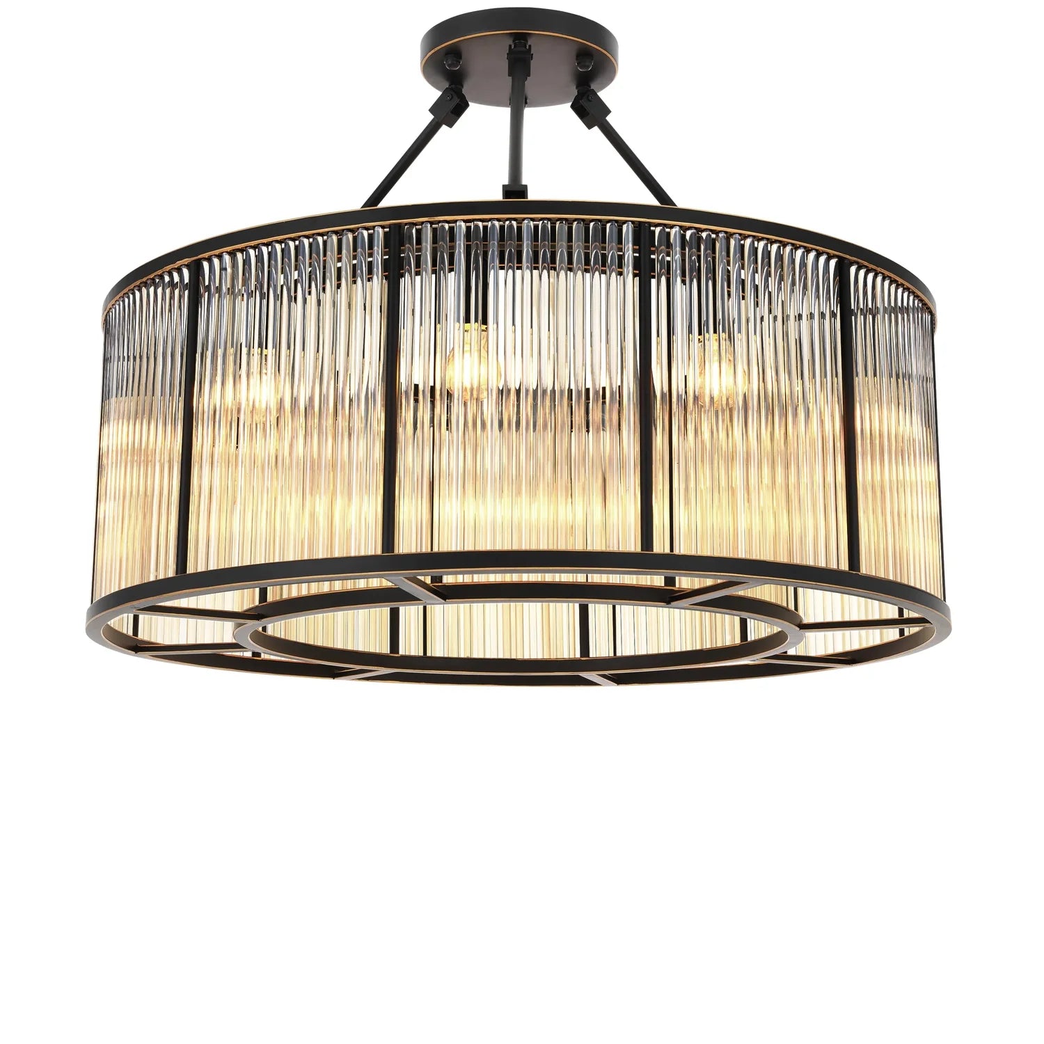 Ceiling Lamp Bernardi L-Eichholtz-EICHHOLTZ-112381UL-Flush MountsBronze Highlight Finish-1-France and Son