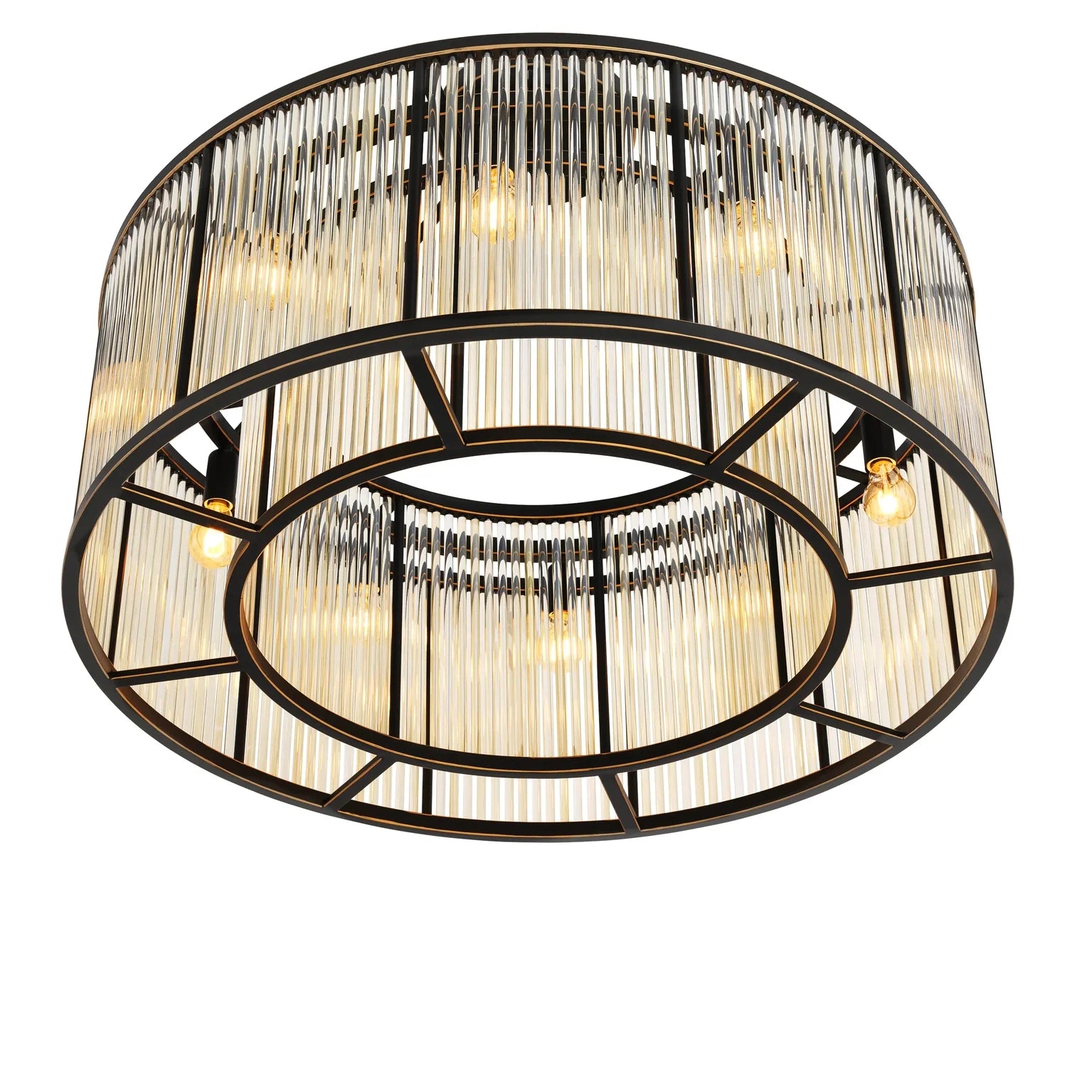 Ceiling Lamp Bernardi L-Eichholtz-EICHHOLTZ-112381UL-Flush MountsBronze Highlight Finish-3-France and Son