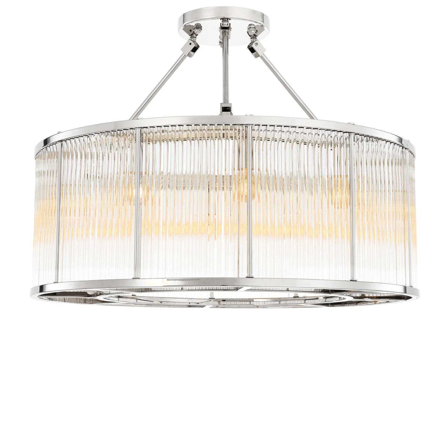 Ceiling Lamp Bernardi L-Eichholtz-EICHHOLTZ-112382UL-Flush MountsNickel Finish-2-France and Son