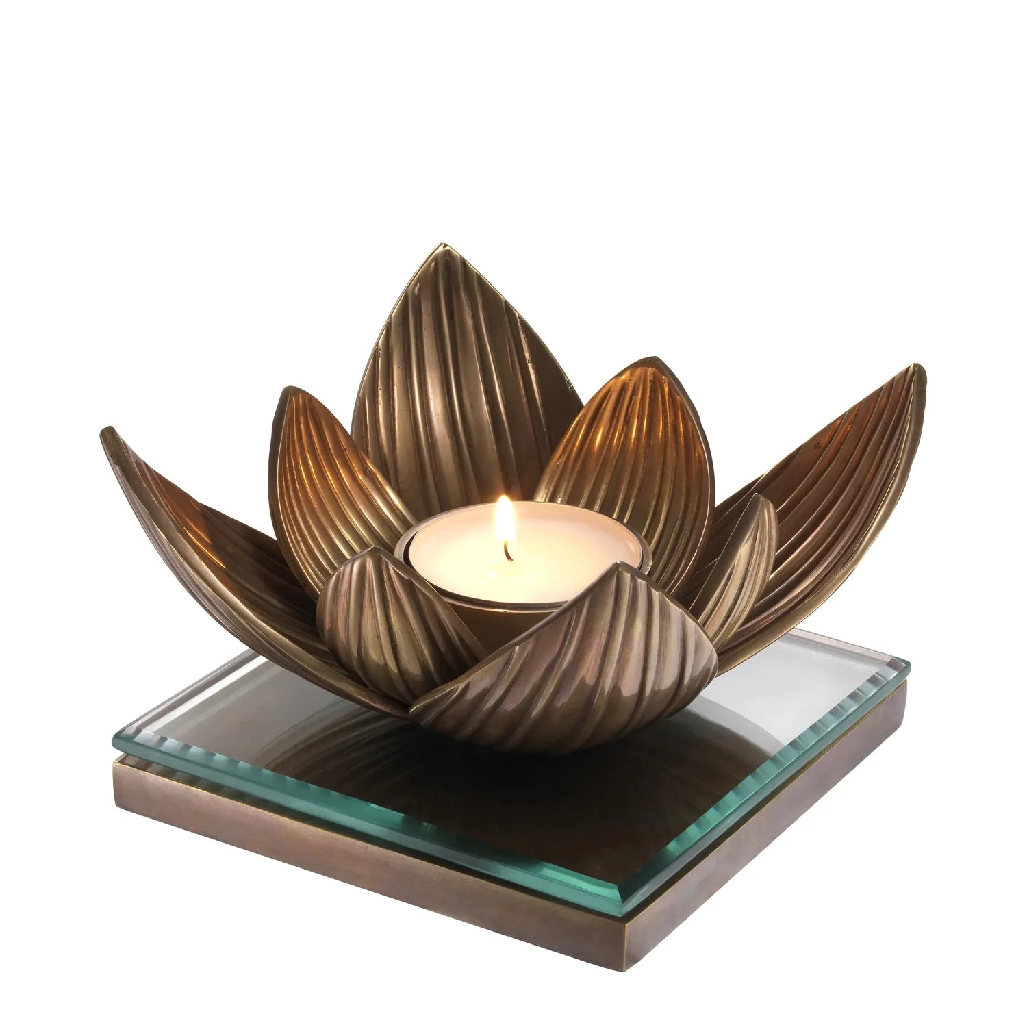 Tealight Holder Lotus-Eichholtz-EICHHOLTZ-112660-Candle Holders-1-France and Son