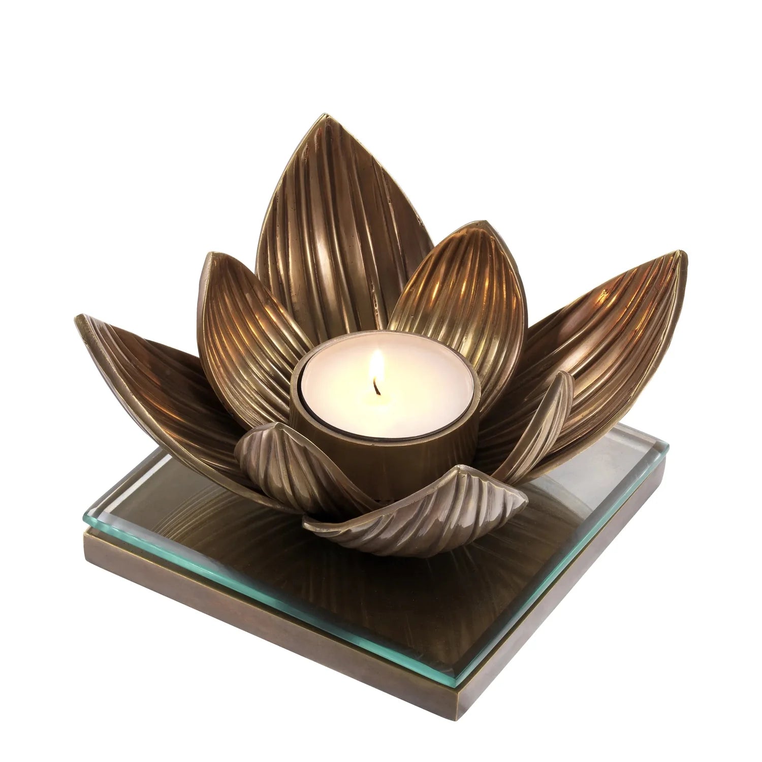 Tealight Holder Lotus-Eichholtz-EICHHOLTZ-112660-Candle Holders-3-France and Son