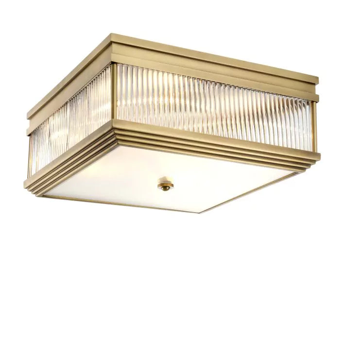 Ceiling Lamp Marly-Eichholtz-EICHHOLTZ-112858UL-Flush MountsAntique brass-4-France and Son