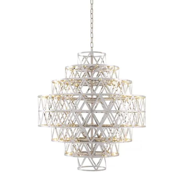 Chandelier Clinton-Eichholtz-EICHHOLTZ-113210UL-ChandeliersNickel finish-1-France and Son