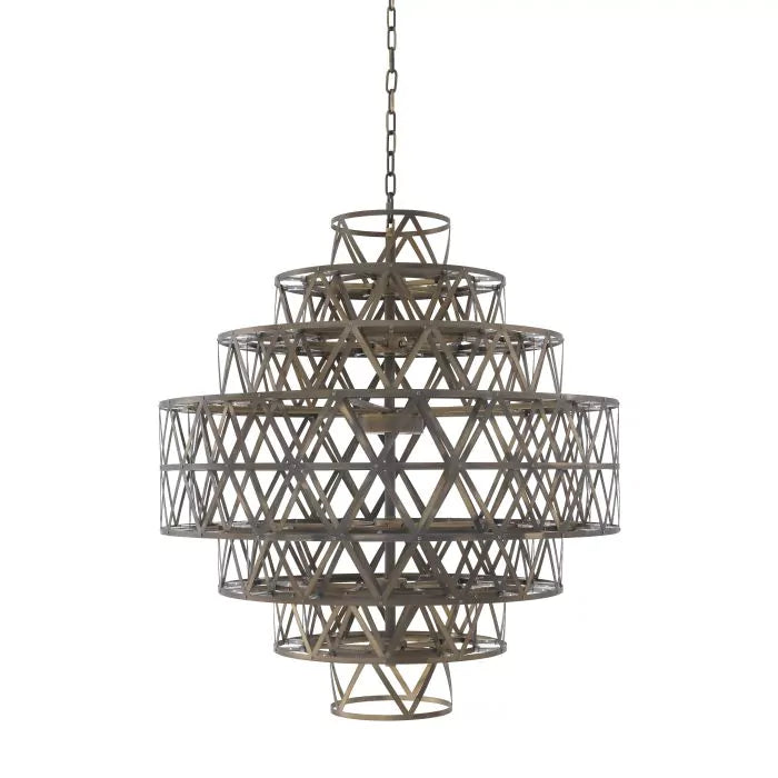 Chandelier Clinton-Eichholtz-EICHHOLTZ-113210UL-ChandeliersNickel finish-4-France and Son