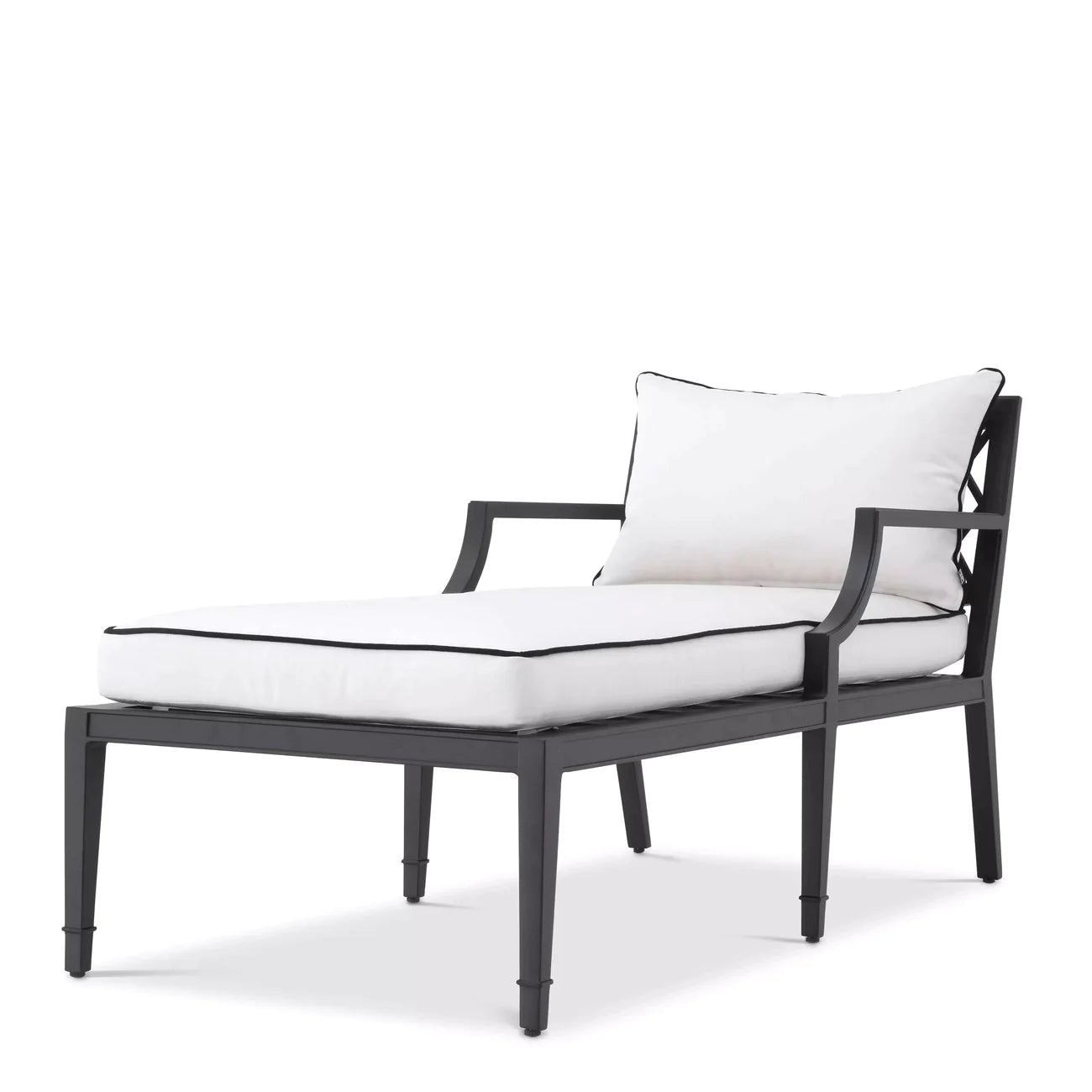 Chaise Longue Bella Vista-Eichholtz-EICHHOLTZ-113221-Outdoor Lounge ChairsWhite-6-France and Son