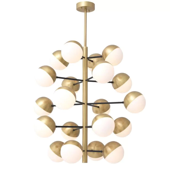 Chandelier Cona L antique brass finish-Eichholtz-EICHHOLTZ-114608UL-Chandeliers-1-France and Son