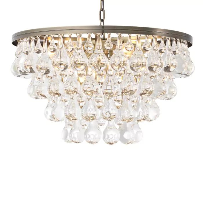 Chandelier Bolzano light brushed brass finish-Eichholtz-EICHHOLTZ-114672UL-Chandeliers-1-France and Son