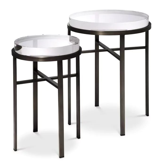 Side Table Hoxton Set Of 2-Eichholtz-EICHHOLTZ-114911-Side TablesBlack-1-France and Son