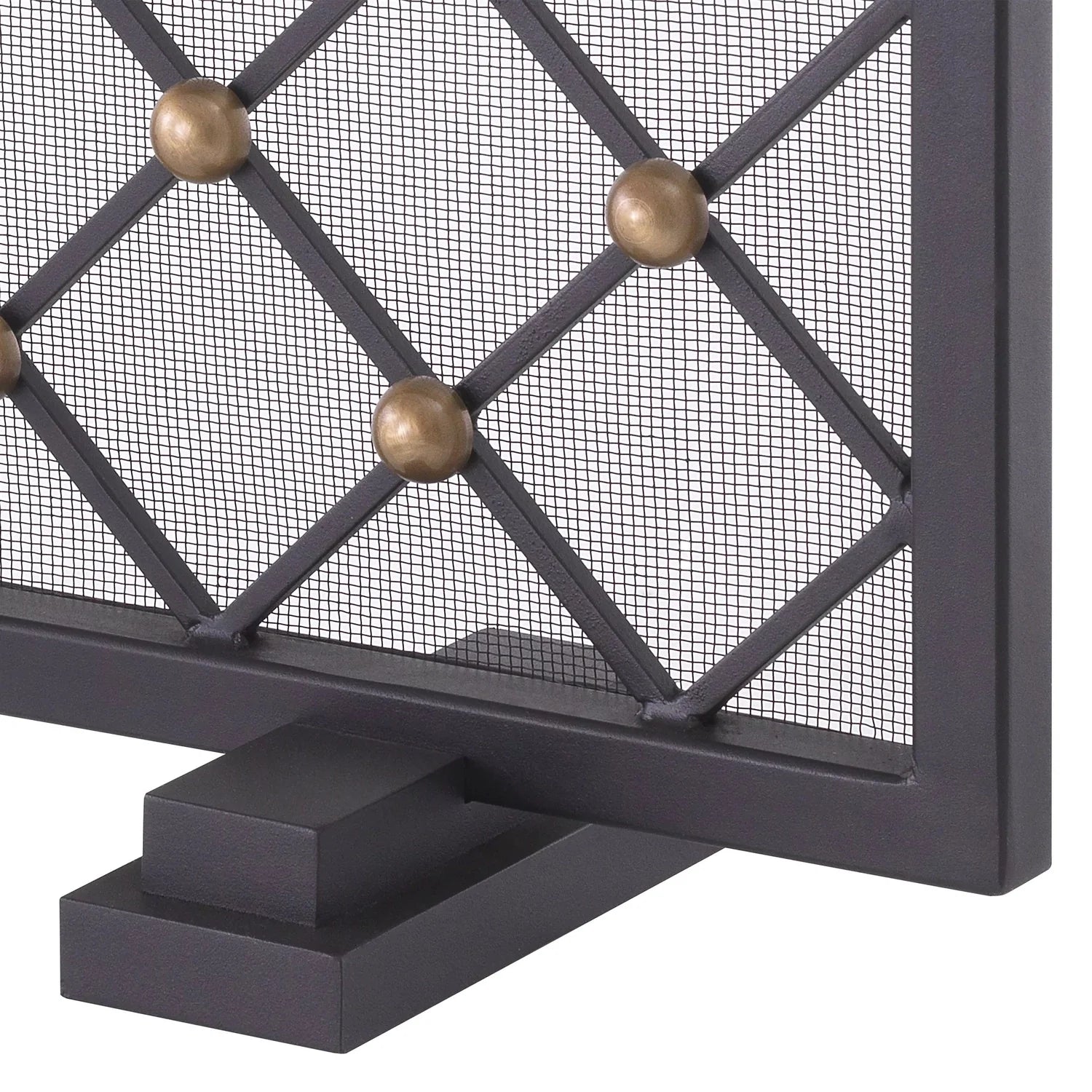 Fire Screen Verdun black finish-Eichholtz-EICHHOLTZ-114962-Decor-3-France and Son