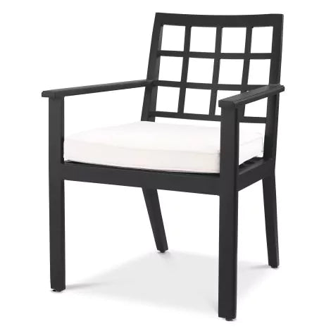 Dining Chair Cap-Ferrat outdoor black-Eichholtz-EICHHOLTZ-115024-Dining Chairs-1-France and Son