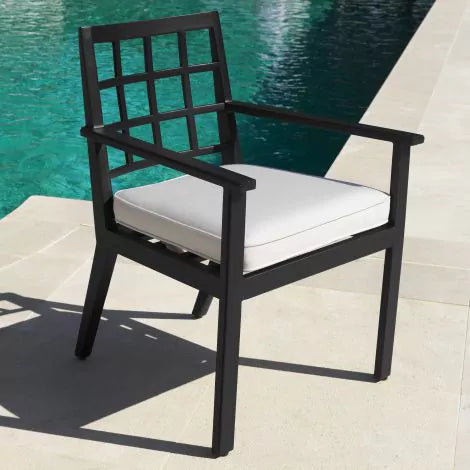 Dining Chair Cap-Ferrat outdoor black-Eichholtz-EICHHOLTZ-115024-Dining Chairs-2-France and Son