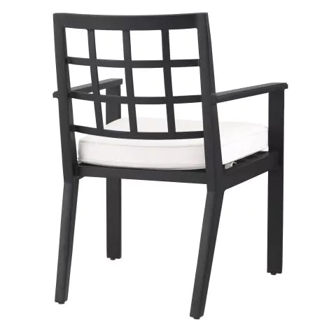 Dining Chair Cap-Ferrat outdoor black-Eichholtz-EICHHOLTZ-115024-Dining Chairs-3-France and Son