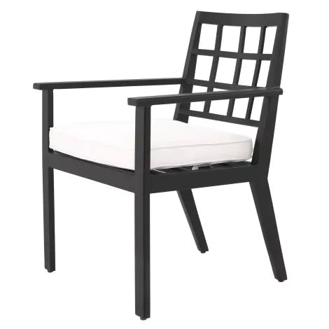 Dining Chair Cap-Ferrat outdoor black-Eichholtz-EICHHOLTZ-115024-Dining Chairs-5-France and Son