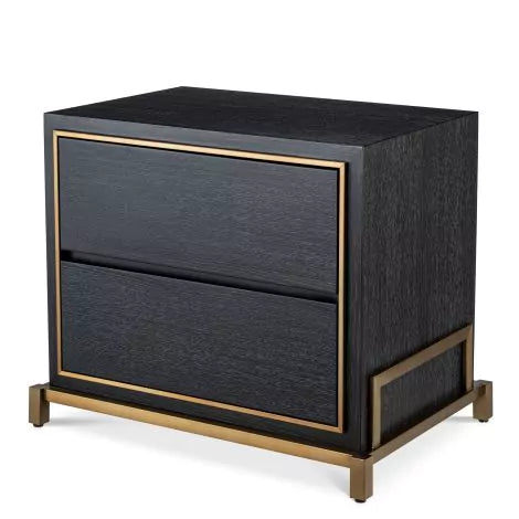 Bedside Table Hazel charcoal grey oak veneer-Eichholtz-EICHHOLTZ-115102-Nightstands-1-France and Son