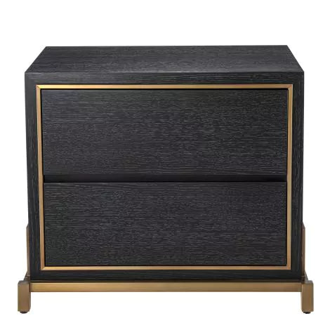 Bedside Table Hazel charcoal grey oak veneer-Eichholtz-EICHHOLTZ-115102-Nightstands-4-France and Son