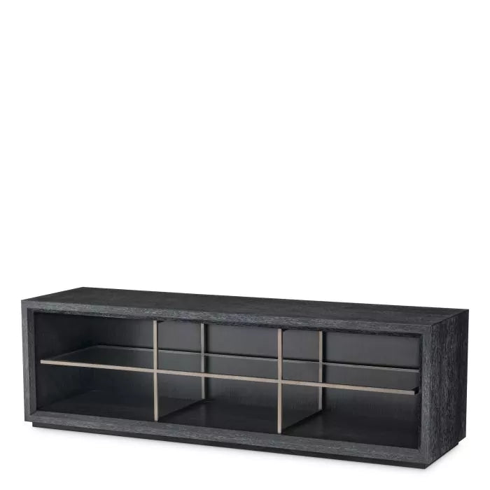 TV Cabinet Hennessey S charcoal grey oak veneer-Eichholtz-EICHHOLTZ-115111-Media Storage / TV Stands-1-France and Son