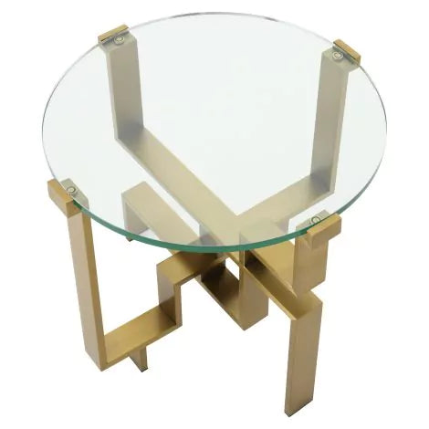 Side Table Chuck brushed brass finish-Eichholtz-EICHHOLTZ-115120-Side Tables-4-France and Son