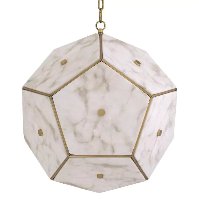 Lantern Gallo antique brass finish-Eichholtz-EICHHOLTZ-115147UL-Pendants-1-France and Son