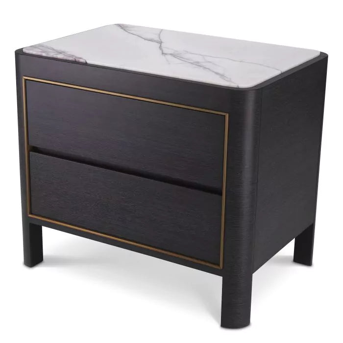 Bedside Table Corazon charcoal grey oak veneer-Eichholtz-EICHHOLTZ-115193-Nightstands-1-France and Son