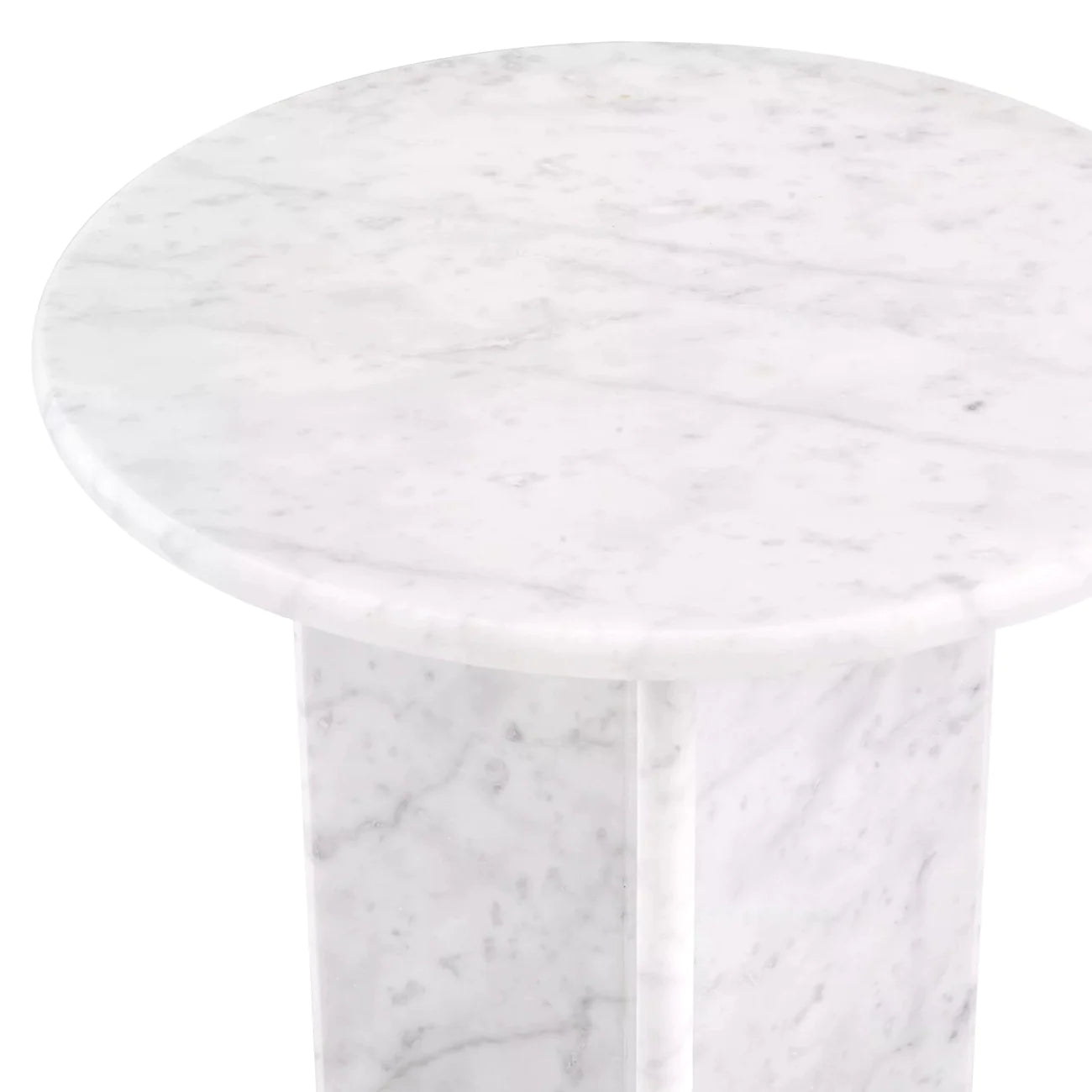 Side Table Pontini honed white marble-Eichholtz-EICHHOLTZ-115219-Side Tables-3-France and Son