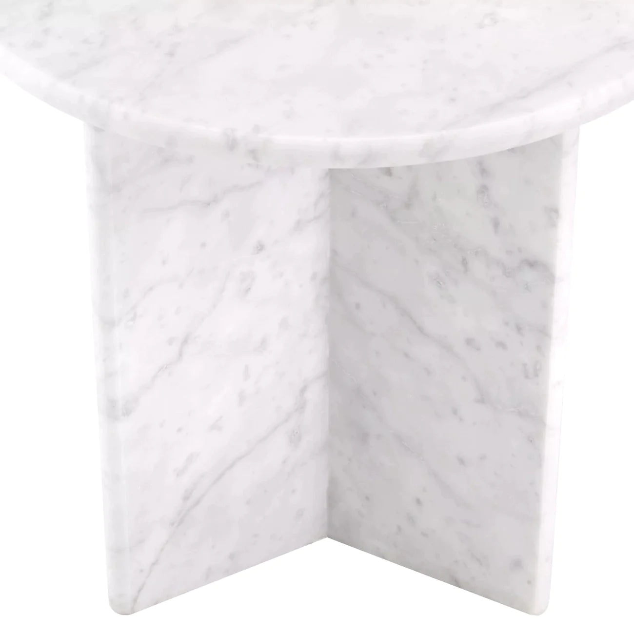 Side Table Pontini honed white marble-Eichholtz-EICHHOLTZ-115219-Side Tables-5-France and Son