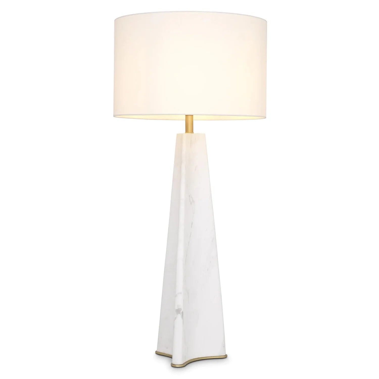 Table Lamp Benson-Eichholtz-EICHHOLTZ-115374UL-Table LampsHoned white marble-1-France and Son