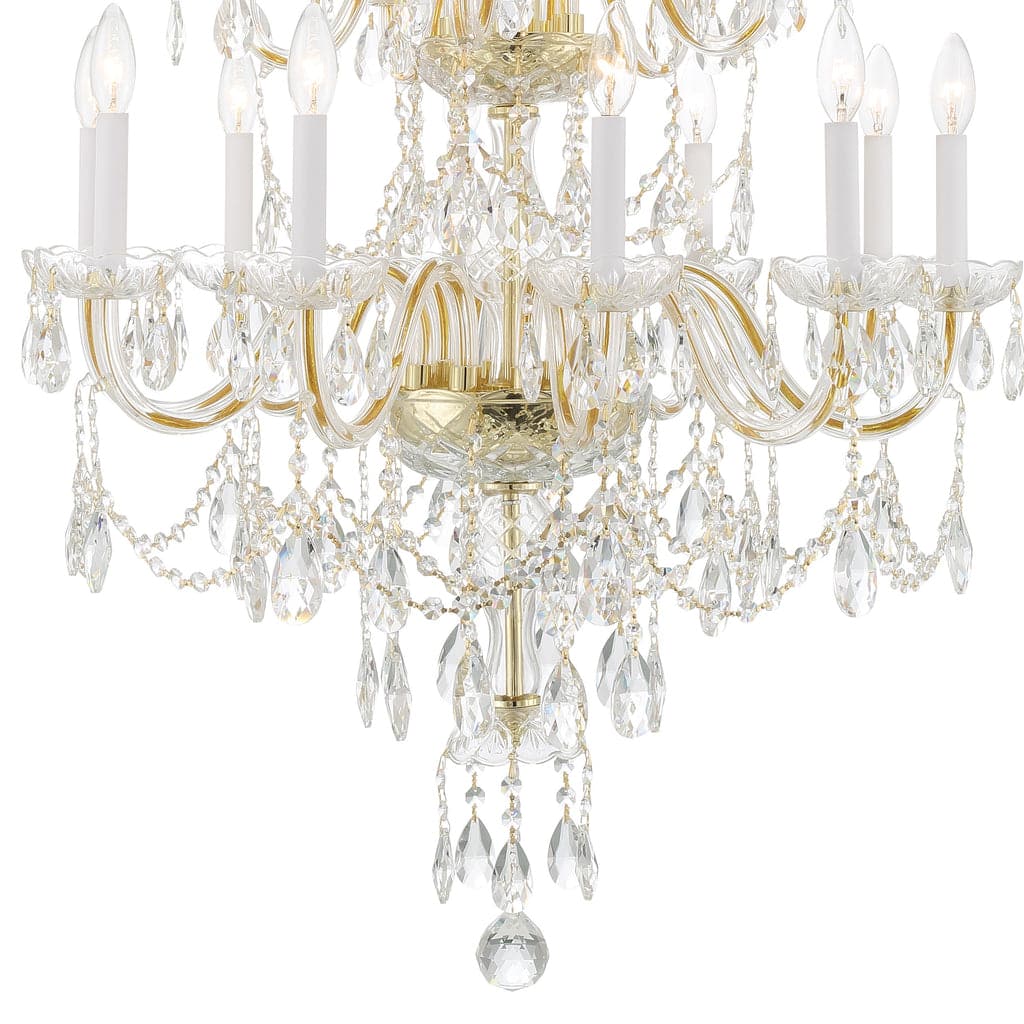 Traditional Crystal 15 Light Chandelier-Crystorama Lighting Company-CRYSTO-1155-CH-CL-MWP-ChandeliersPolished Chrome-7-France and Son