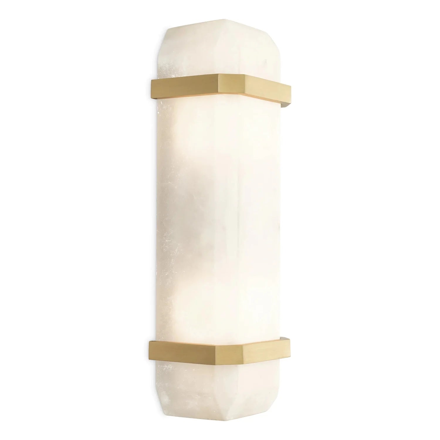 Wall Lamp Pandora alabaster antique brass finish-Eichholtz-EICHHOLTZ-115502UL-Wall Lighting-1-France and Son