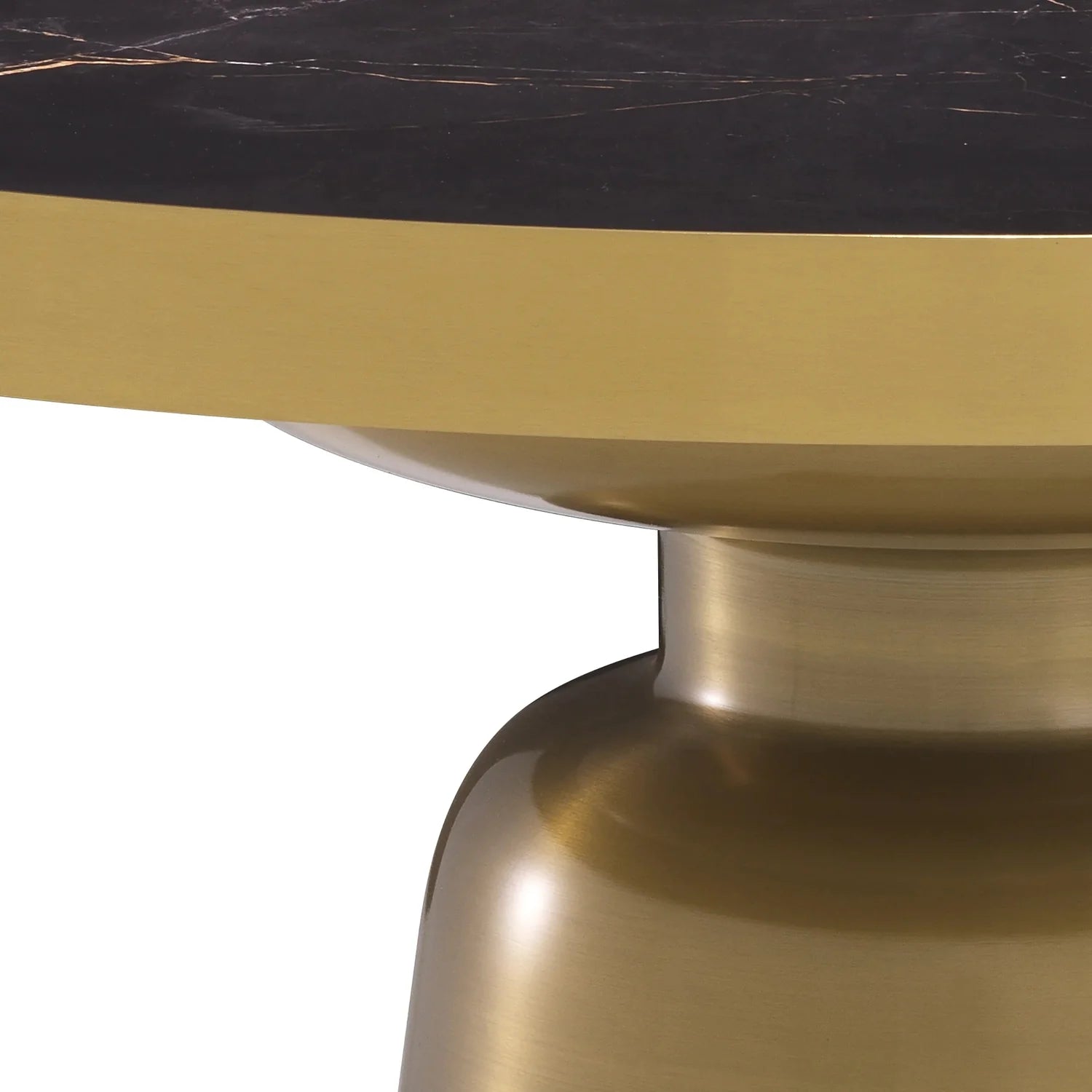 Coffee Table Soren Brushed Brass Black Top-Eichholtz-EICHHOLTZ-115542-Coffee Tables-3-France and Son