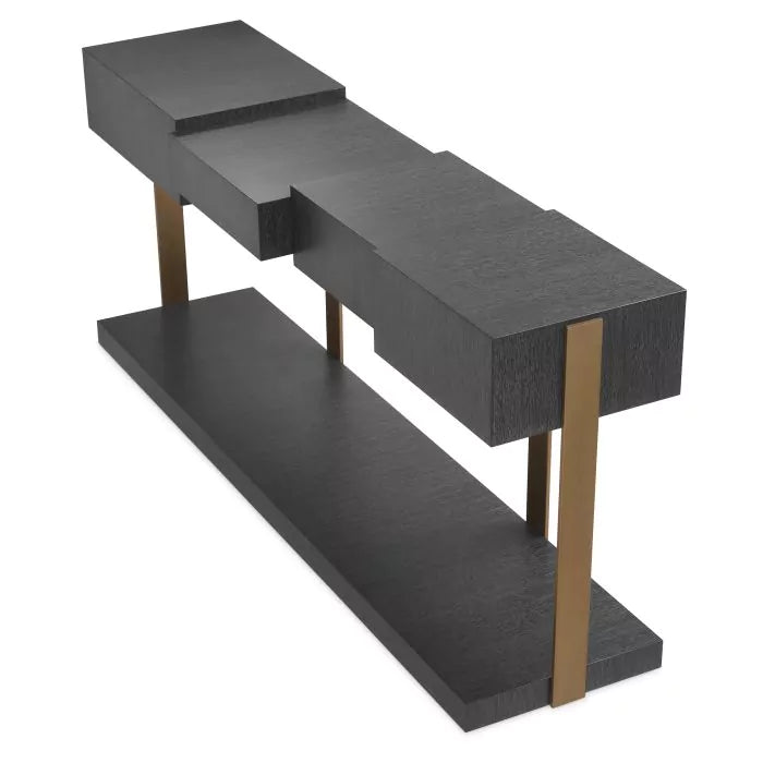 Console Table Nerone - Charcoal Grey Oak Veneer-Eichholtz-EICHHOLTZ-115578-Console Tables-2-France and Son