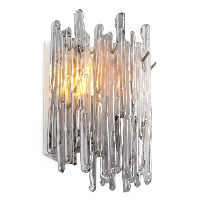 Wall Lamp Saint Roch Single light brushed br fin-Eichholtz-EICHHOLTZ-115647UL-Wall Lighting-4-France and Son