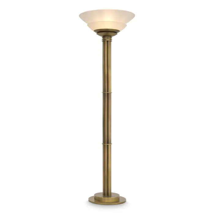 Floor Lamp Figaro - Antique Brass Finish-Eichholtz-EICHHOLTZ-115658UL-Floor Lamps-1-France and Son