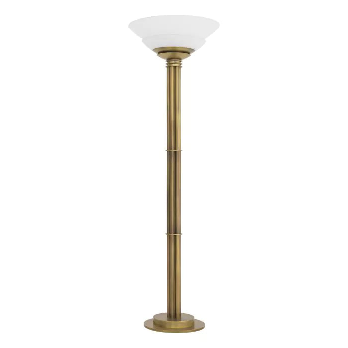 Floor Lamp Figaro - Antique Brass Finish-Eichholtz-EICHHOLTZ-115658UL-Floor Lamps-4-France and Son