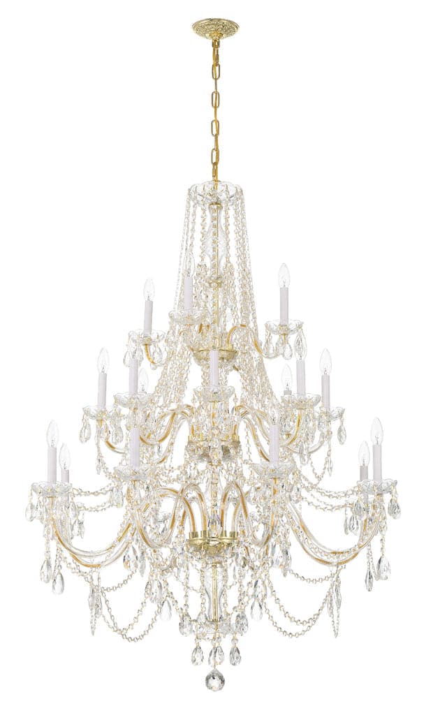 Traditional Crystal 20 Light Chandelier-Crystorama Lighting Company-CRYSTO-1157-CH-CL-MWP-ChandeliersPolished Chrome-6-France and Son