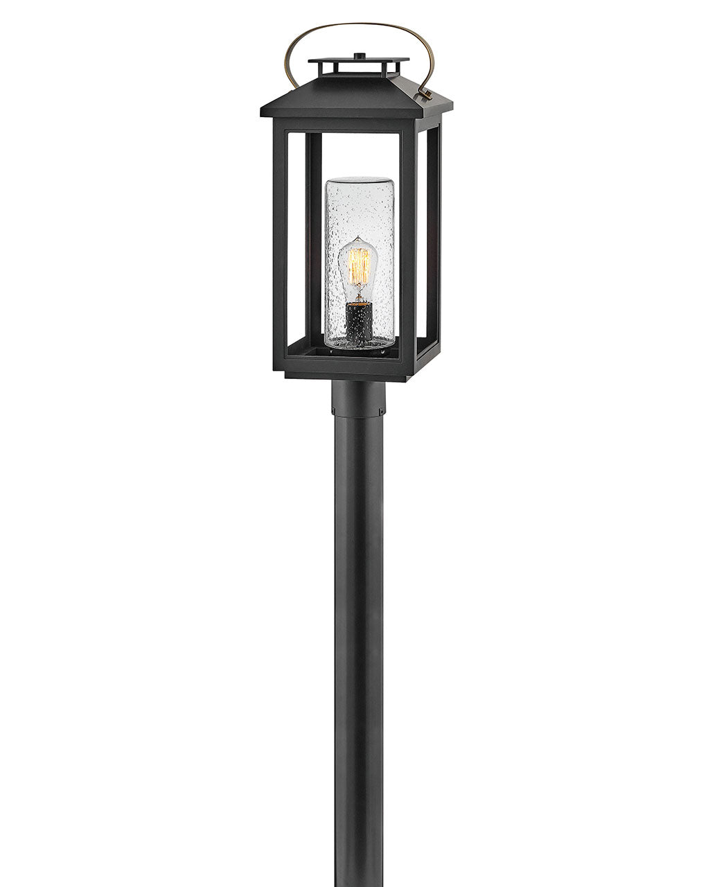 Outdoor Atwater - Medium Post Top or Pier Mount Lantern 12V-Hinkley Lighting-HINKLEY-1161BK-LV-Outdoor Post LanternsBlack-2-France and Son