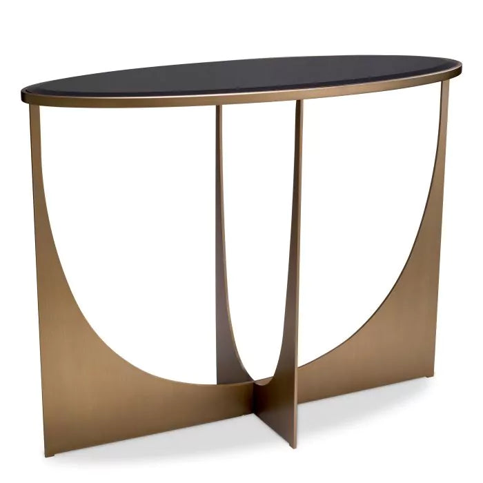 Console Table Elegance brushed brass finish-Eichholtz-EICHHOLTZ-116273-Console Tables-1-France and Son