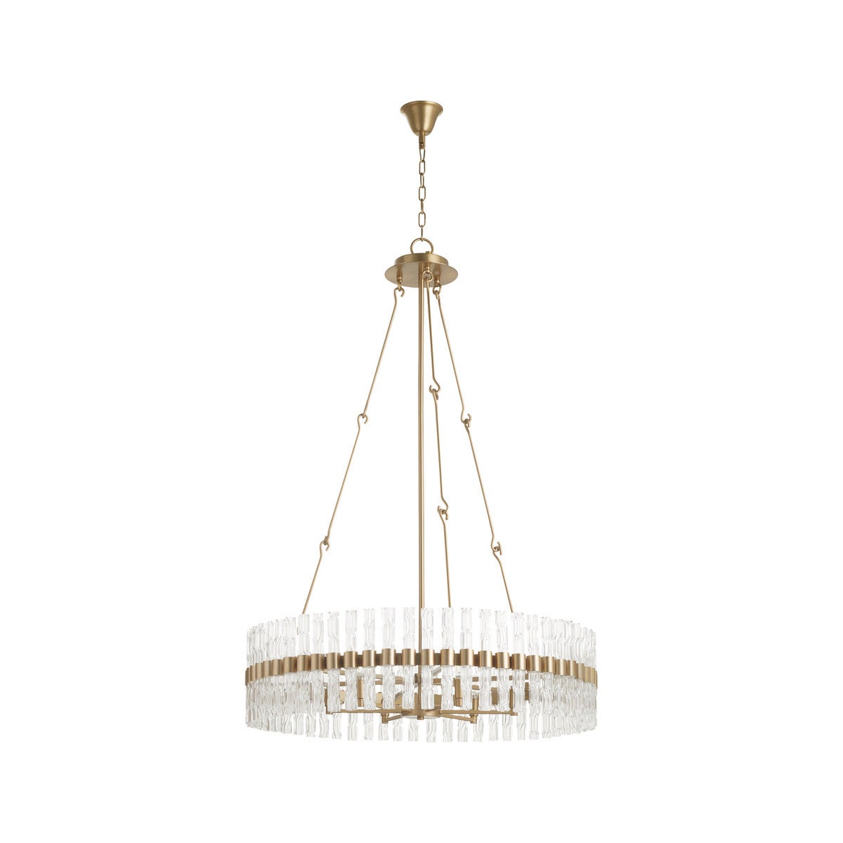 Nobel 6-Light Chandelier - Aged Brass-Cyan Design-CYAN-11627-Chandeliers-1-France and Son