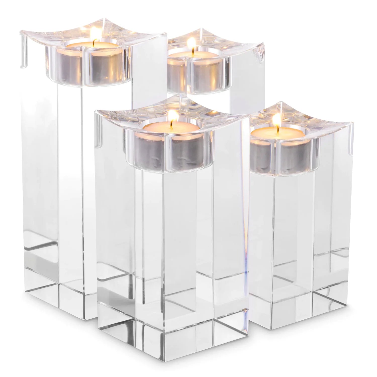 Tealight Holder Giancarlo Set of 4-Eichholtz-EICHHOLTZ-116343-Candle HoldersStyle 2-1-France and Son