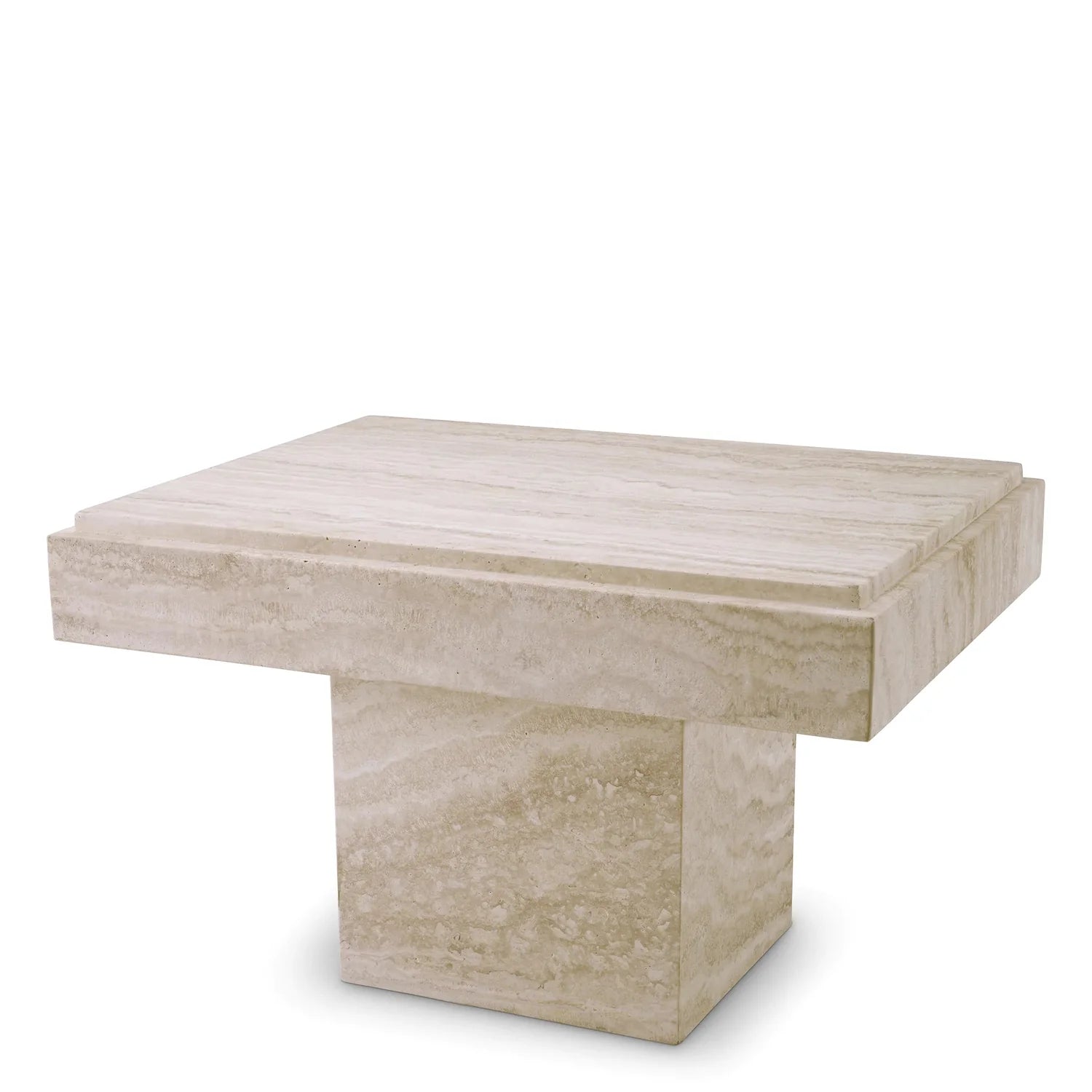 Side Table Sartoria Travertine-Eichholtz-EICHHOLTZ-116463-Side Tables-1-France and Son