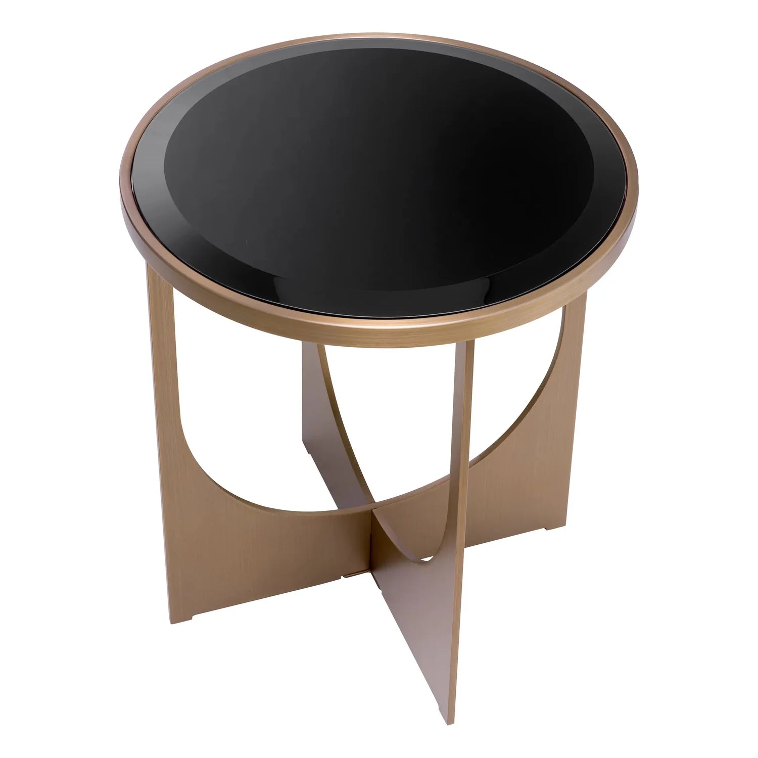 Side Table Elegance Brushed Brass Finish-Eichholtz-EICHHOLTZ-116475-Side Tables-2-France and Son