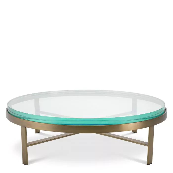 Coffee Table Hoxton brushed brass finish-Eichholtz-EICHHOLTZ-116512-Coffee Tables-1-France and Son