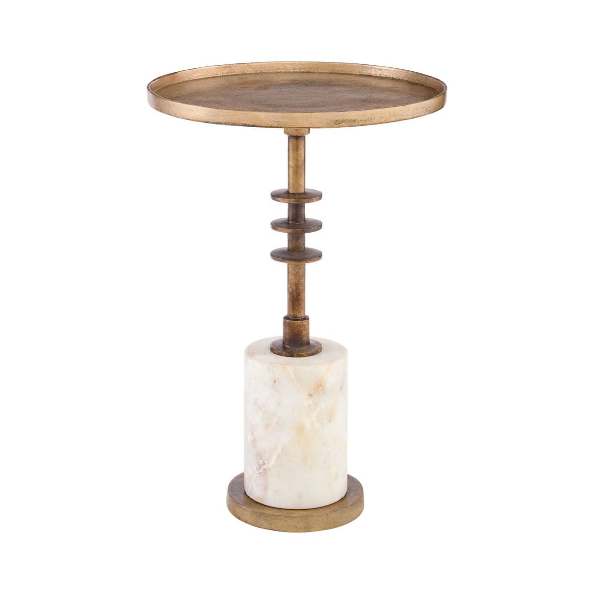 Jetson Accent Tbl|Bl Nckl-Cyan Design-CYAN-11661-Side TablesAntique Brass-6-France and Son