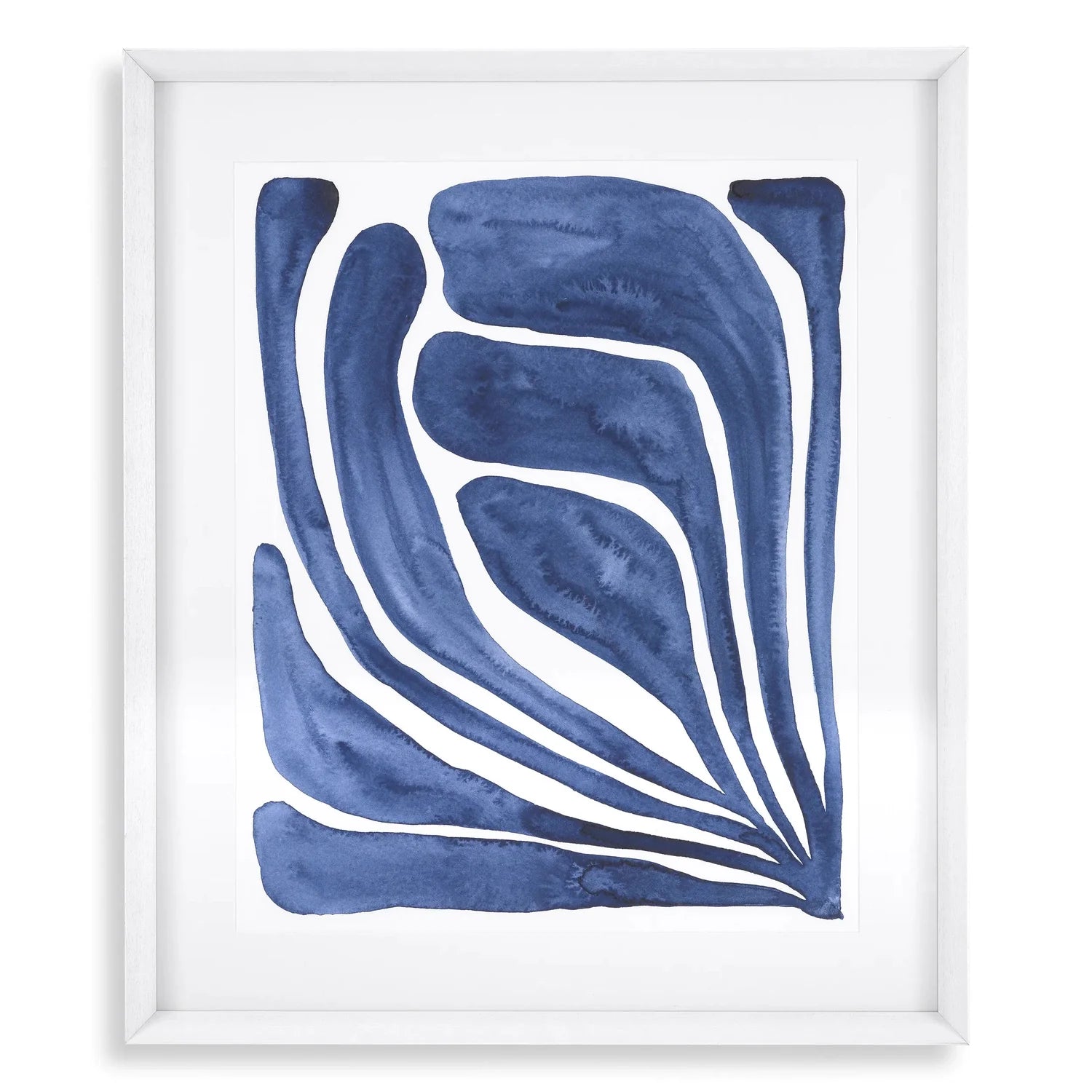 Print Blue Stylized Leaf - Set Of 2-Eichholtz-EICHHOLTZ-116654-Wall Art-2-France and Son