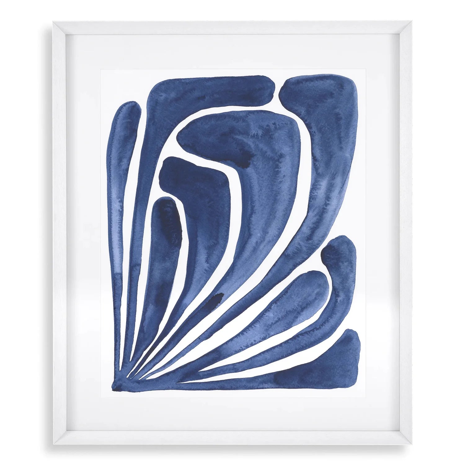 Print Blue Stylized Leaf - Set Of 2-Eichholtz-EICHHOLTZ-116654-Wall Art-3-France and Son